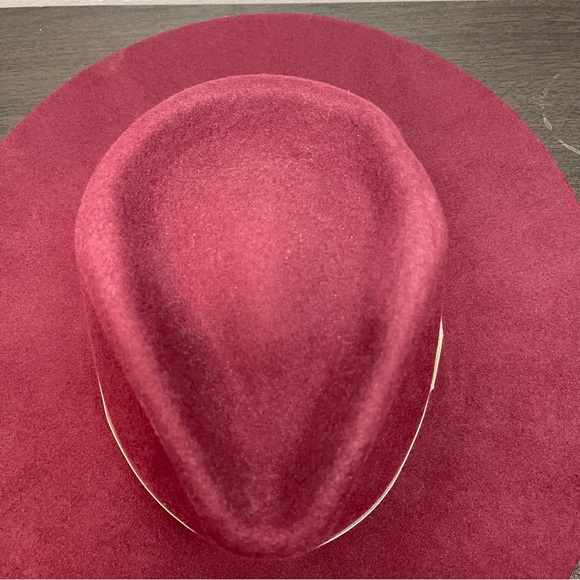 Burgundy Felt Twister Hat - Size Medium - Picture 2 of 8